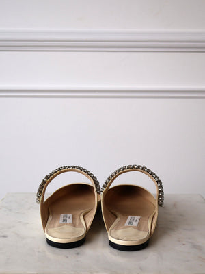 Jimmy Choo Bing Crystal Flats