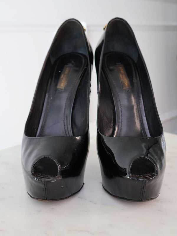 Louis Vuitton Oh Really Peeptoe Platform Heel