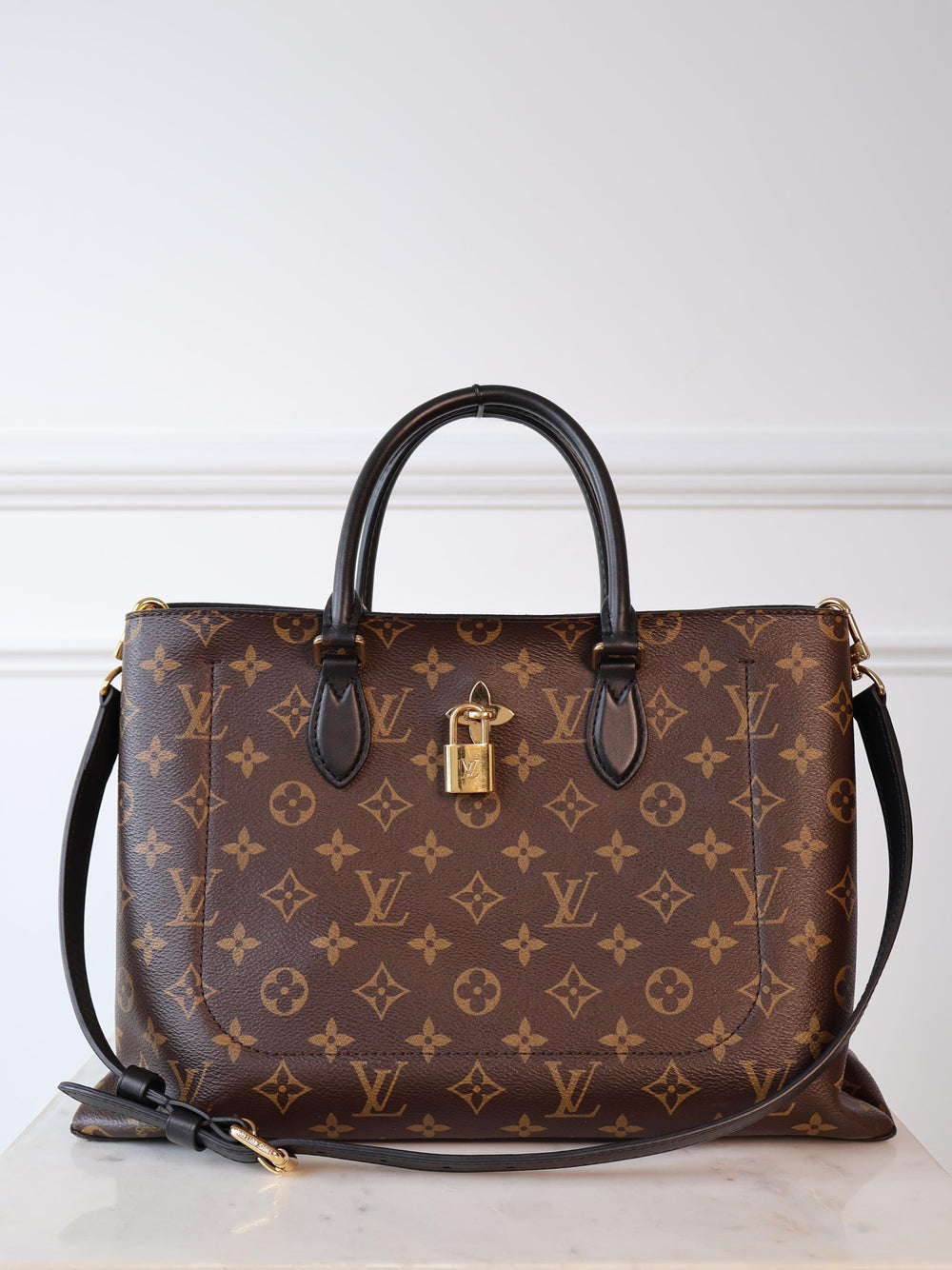 Louis Vuitton Flower Tote M43550 Monogram Noir