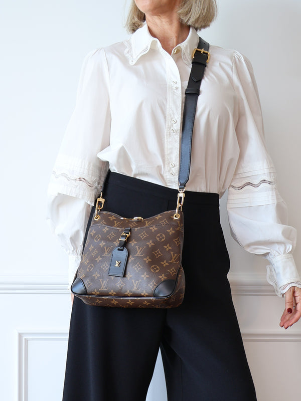 Louis Vuitton second hand preloved resale Odeon monogram noir crossbody shoulder bag