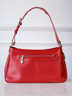 Louis Vuitton vintage red turenne epi leather preloved second hand