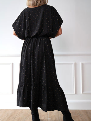 Michael Kors Black Metal Grommets Dress