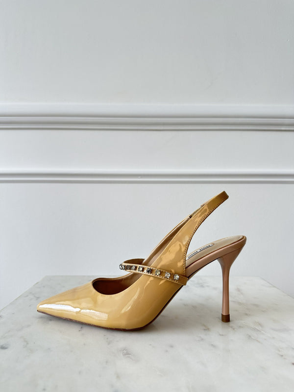 Miu Miu Crystal Slingbacks