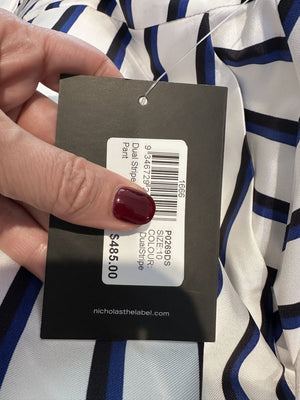 Nicholas The Label Dual Stripe Silk Pants