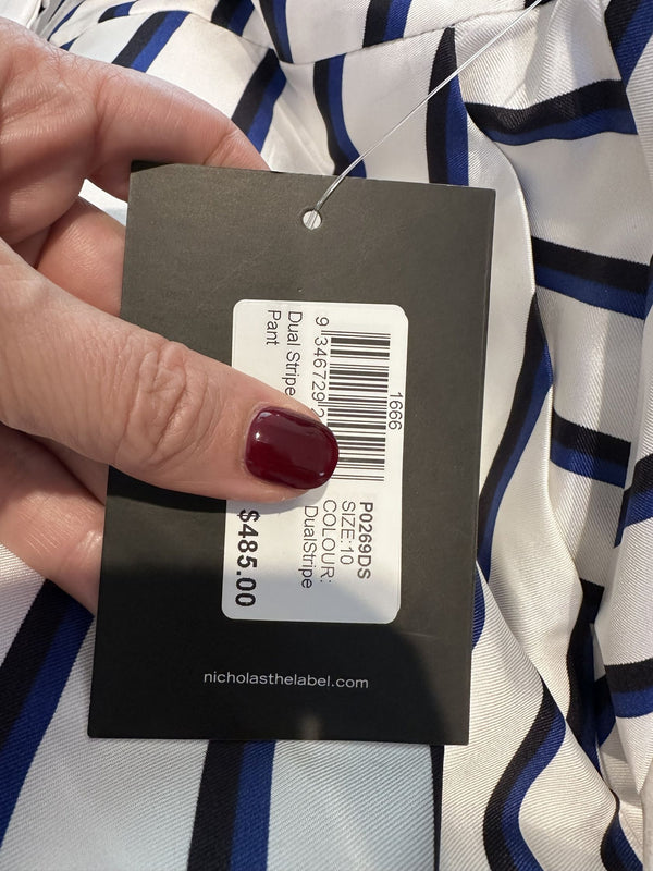 Nicholas The Label Dual Stripe Silk Pants