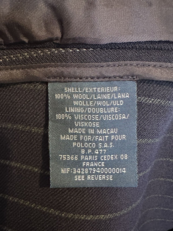 Ralph Lauren Wool Pinstripe Navy Blazer