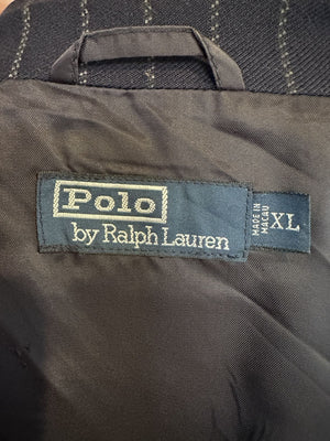 Ralph Lauren Wool Pinstripe Navy Blazer