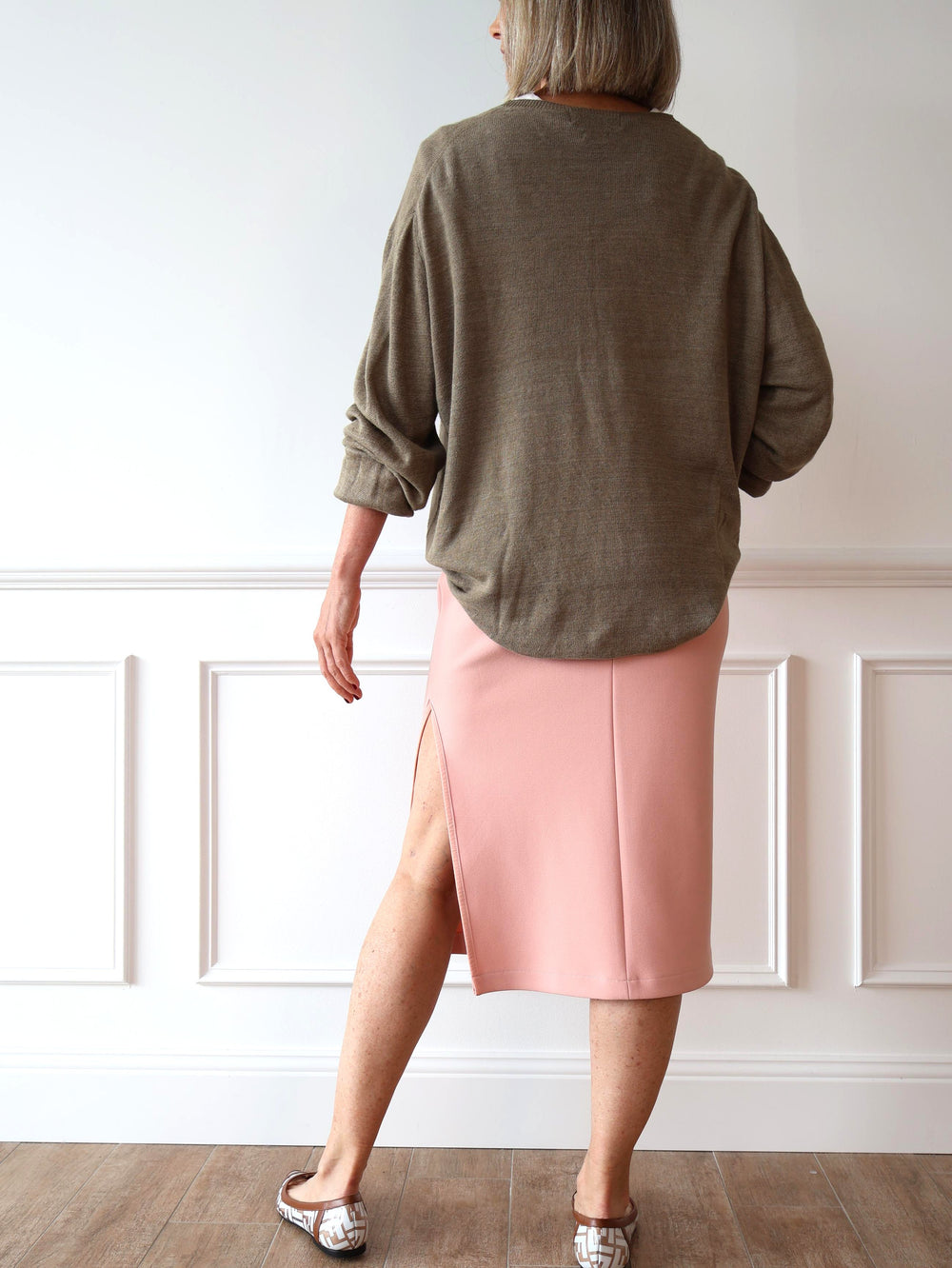Ralph Lauren crew neck linen jumper sweater