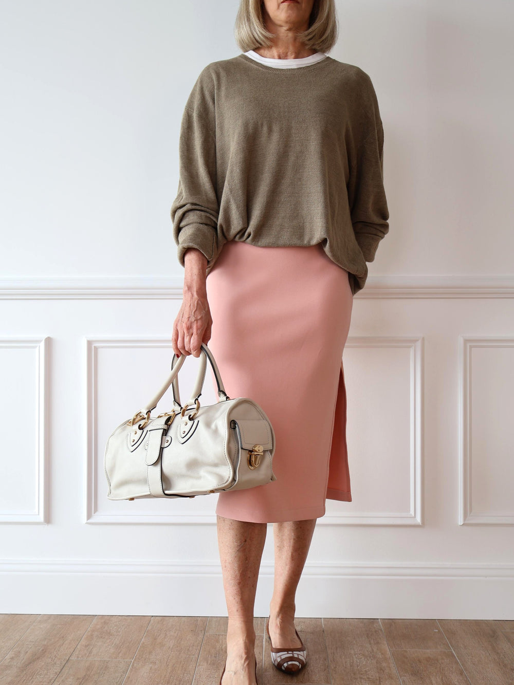 Ralph Lauren crew neck linen jumper sweater