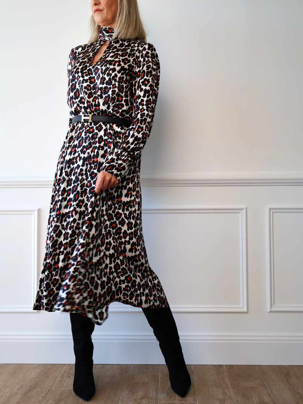 Scanlan Theodore Silk Leo Midi