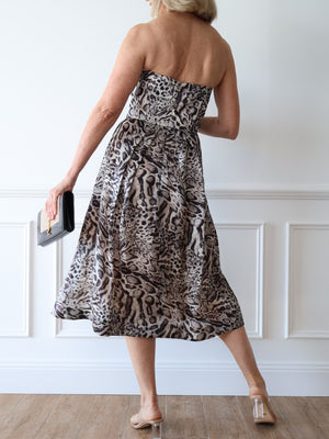 Zimmermann Animal Print Leopard Silk Dress