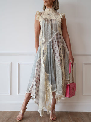 Zimmermann lace runway cavalier smock dress preloved second hand plaid