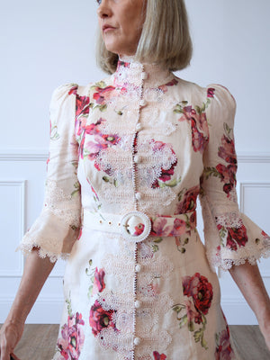 Zimmermann High Tide Applique Mini Dress