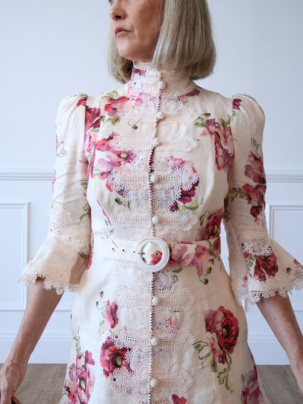 Zimmermann High Tide Applique Mini Dress