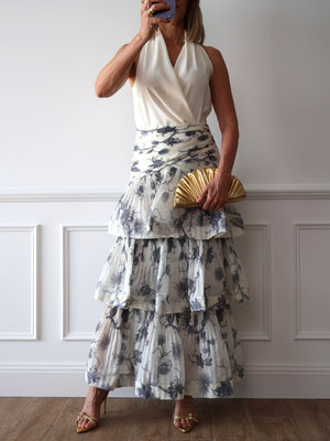Zimmermann Tiered Plisse Organza Skirt