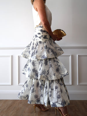 Zimmermann Tiered Plisse Organza Skirt