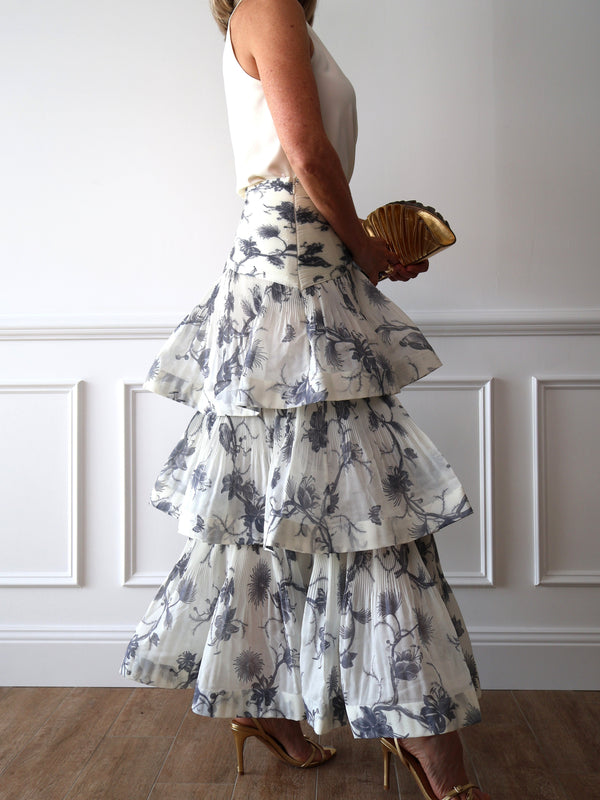 Zimmermann Tiered Plisse Organza Skirt
