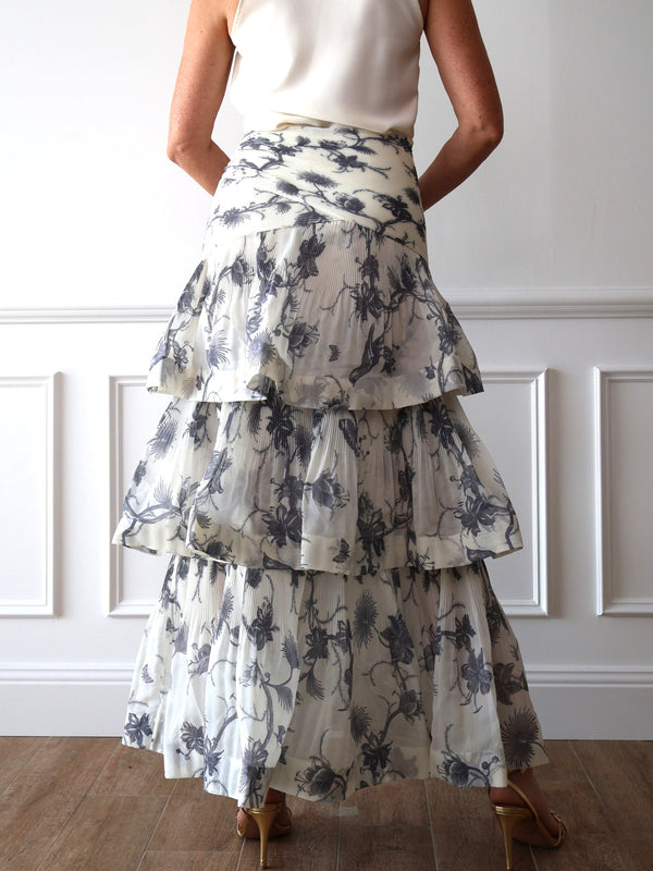 Zimmermann Tiered Plisse Organza Skirt