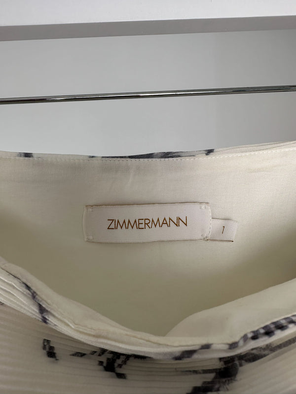 Zimmermann Tiered Plisse Organza Skirt
