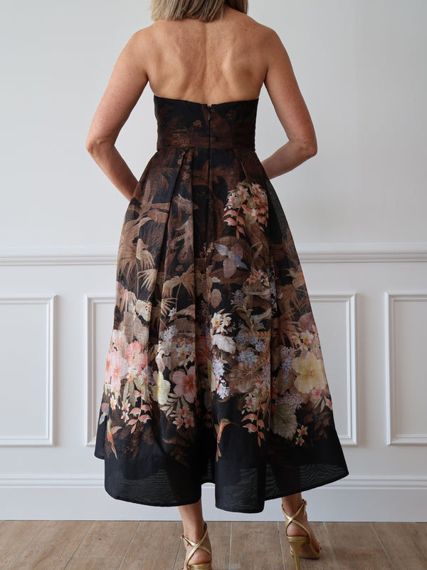 Zimmermann Illuminate Draped Midi Dress