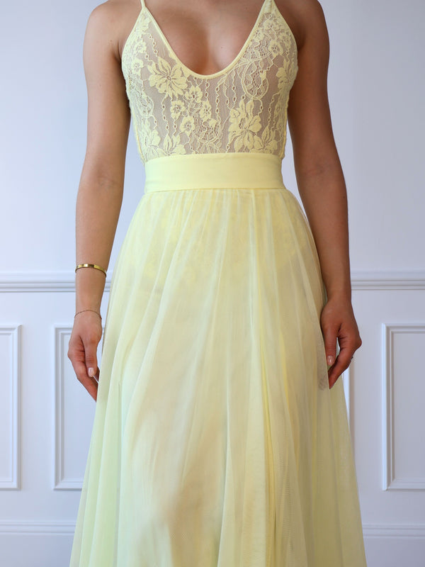 Zimmermann Limencello Lace and Tulle Set