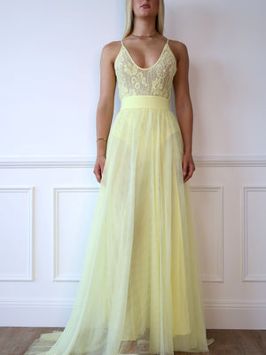 Zimmermann Limencello Lace and Tulle Set