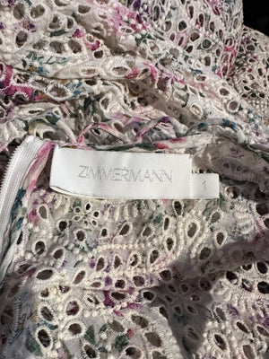Zimmermann High Neck Honour Eyelet Maxi Dress