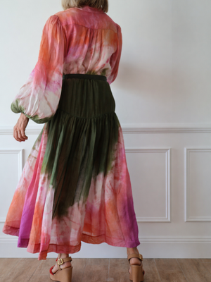 Zimmermann Violet Tie Dye Dress