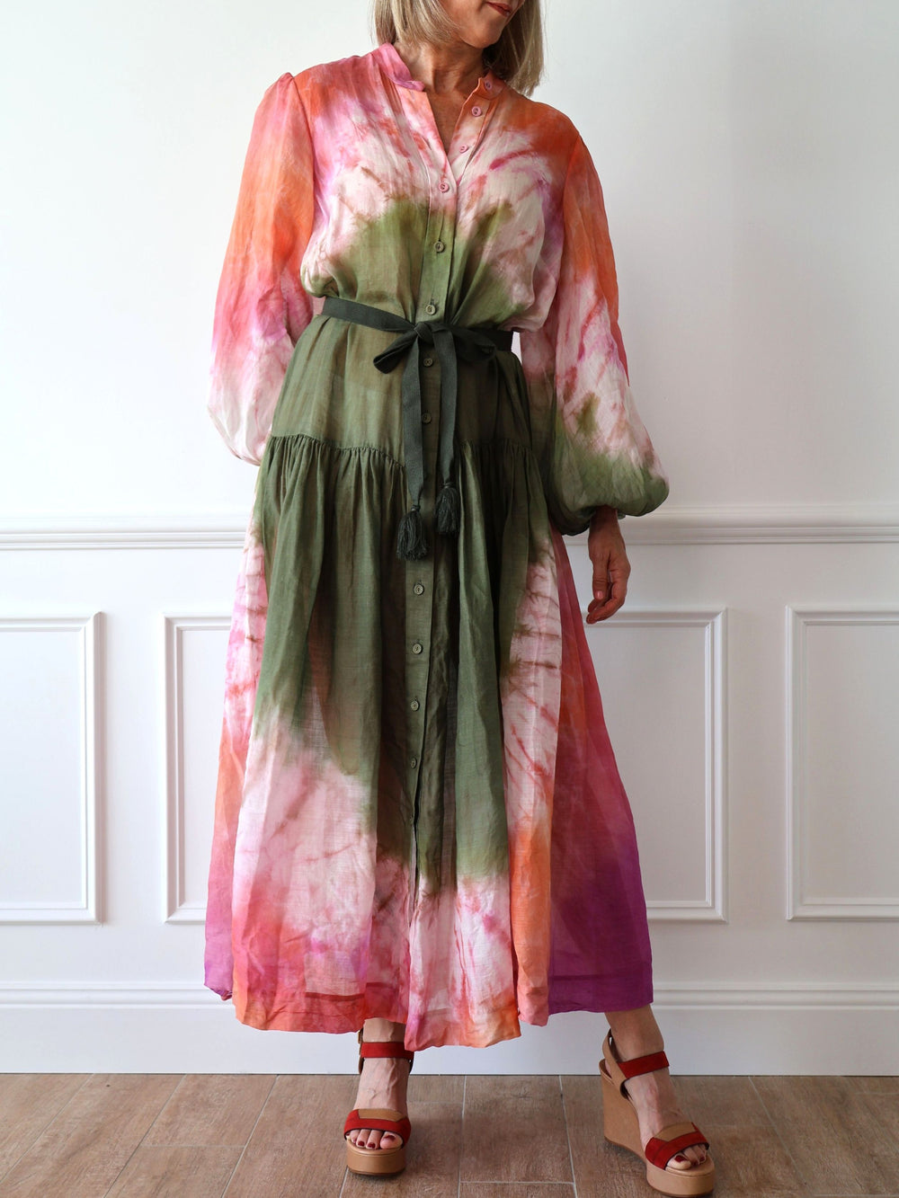 Zimmermann Violet Tie Dye Dress