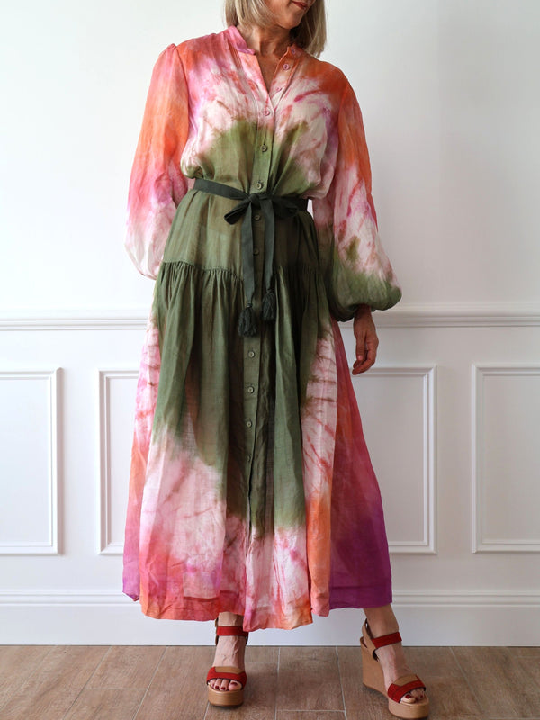 Zimmermann Violet Tie Dye Dress