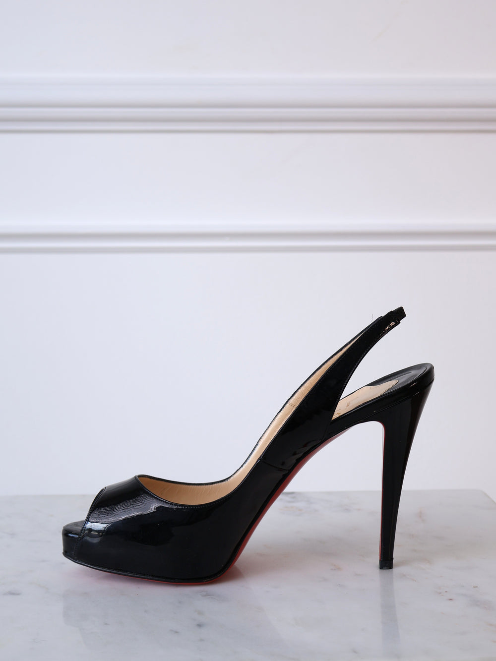 Louboutin Very Prive 120 Patent Leather Heels